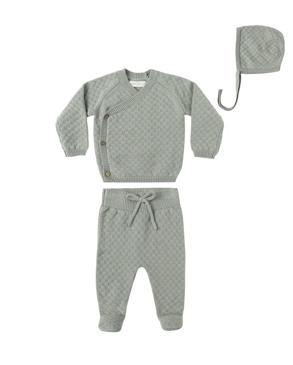 KNIT WRAP TOP + PANT SET || FERN