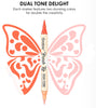 Dual Tone Brush Tip Acrylic Paint Marker Set Of 36 (72) plus 5 coloring cards