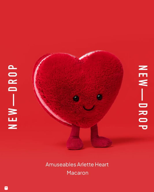 Amuseables Arlette Heart Macaron Red