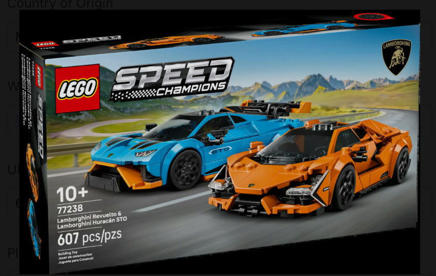 LEGO SPEED CHAMPIONS Lamborghini Revuelto & Huracán