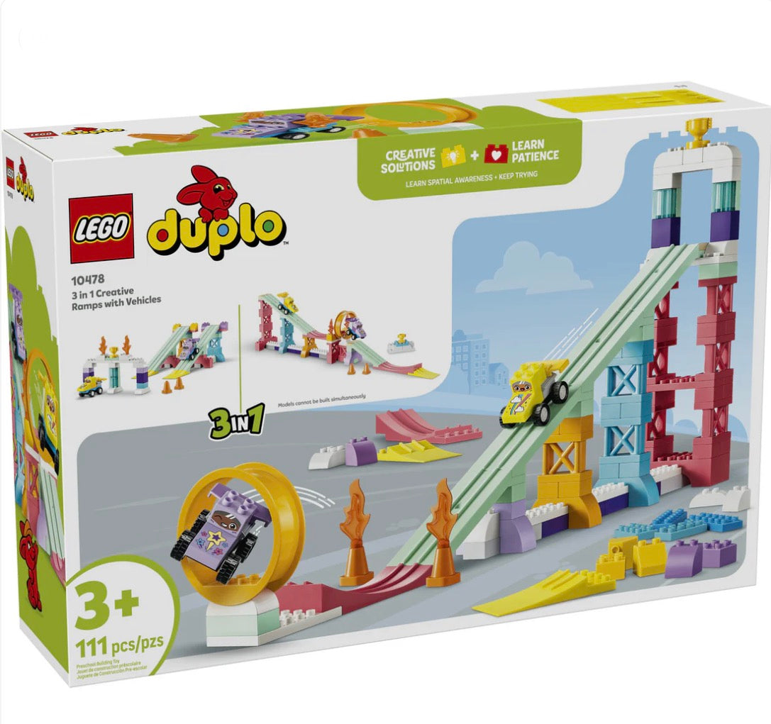 LEGO DUPLO 3 in 1 Creative Ramps with Vehicles
