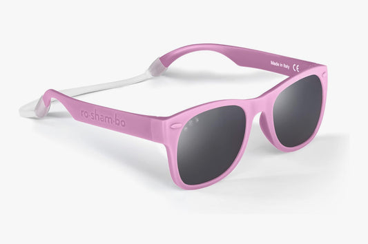 Pink Sunglasses: Baby (Ages 0-2) / Grey Polarized Lens