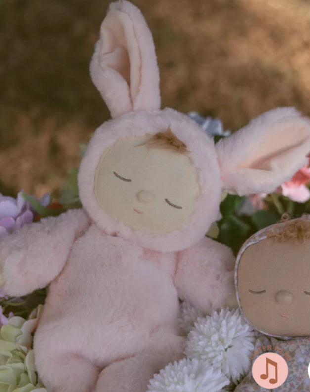 Lullaby Cozy Dinkum Bunny Moppet - Pink