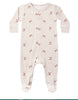 HIDDEN SNAP FOOTIE RED BOWS