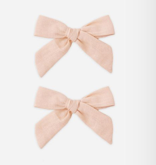 BOWS, SET OF 2 BLUSH SS26