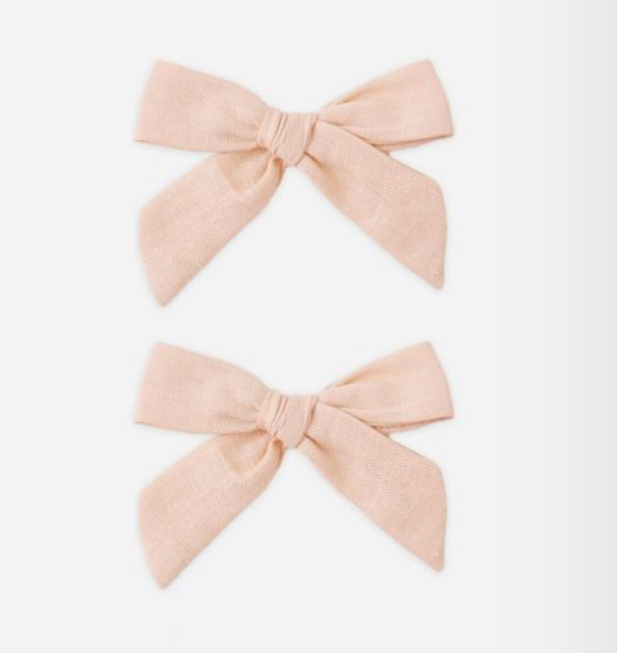 BOWS, SET OF 2 BLUSH SS26