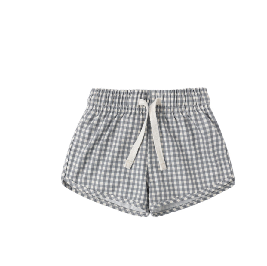 BOYS SWIM SHORT OCEAN GINGHAM