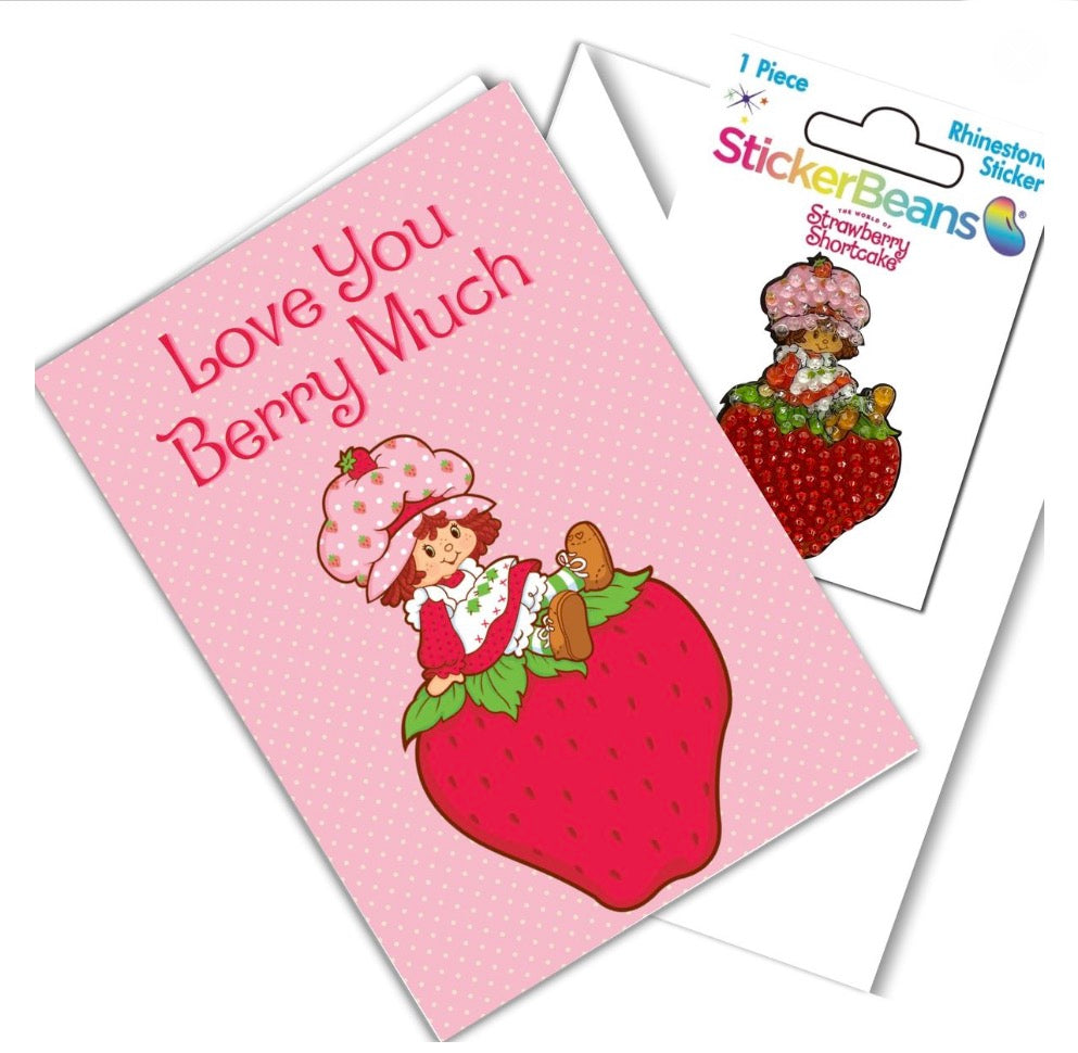 Love You Berry Much Card & Sticker