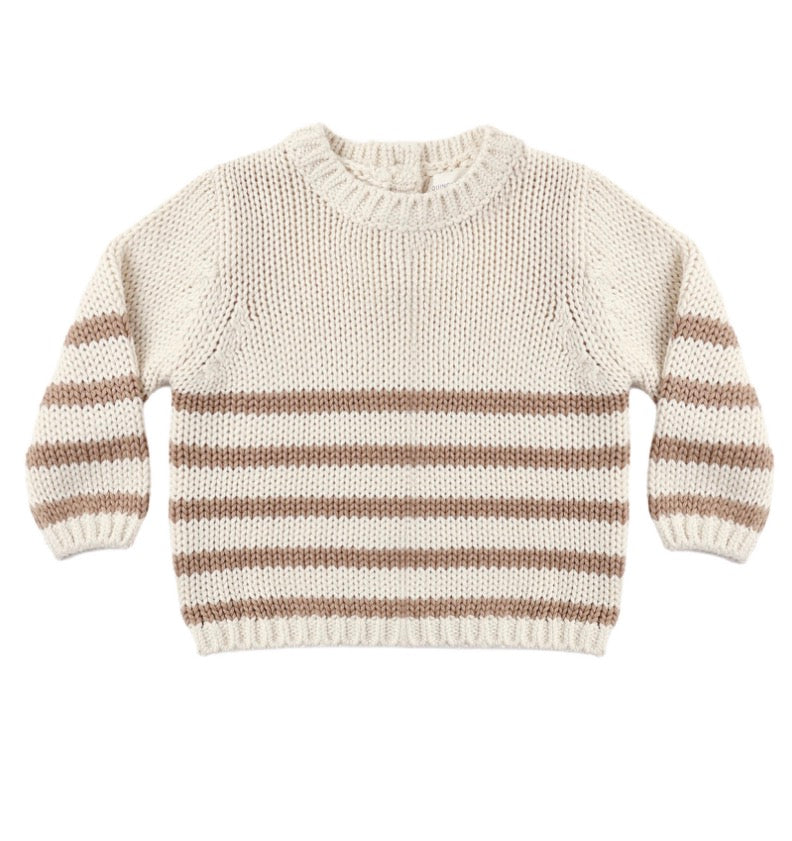 REX SWEATER ALMOND STRIPE