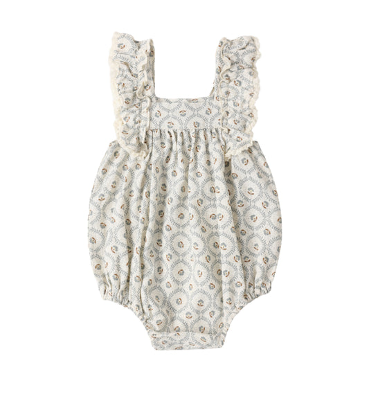 MAYA ROMPER GREEN FLEUR