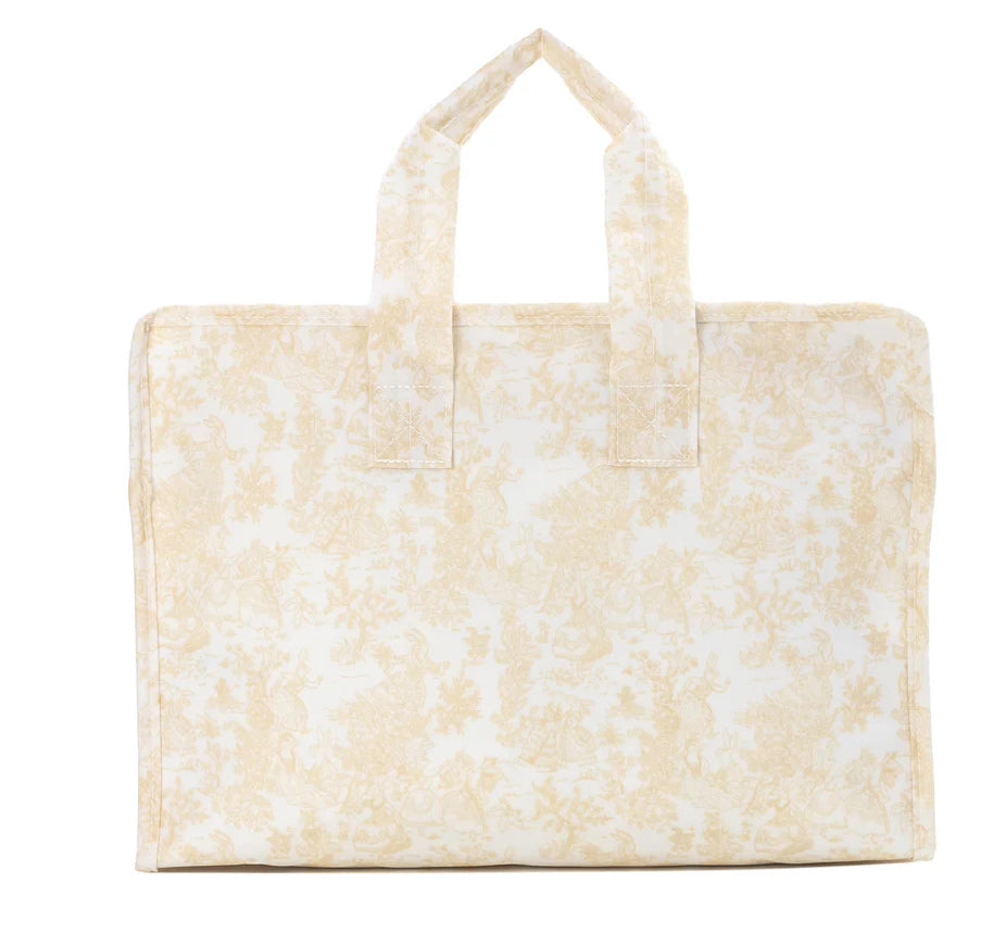 OVERNITE TOTE - BUNNY TOILE SAND