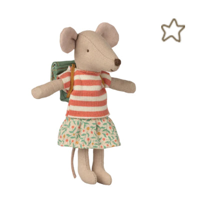 Tricycle mouse, Big sister - Green magnet hands