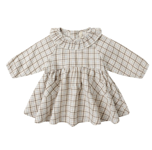 Blue Plaid Simone Dress ||