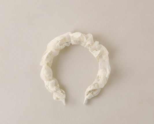 GATHERED HEADBAND NATURAL