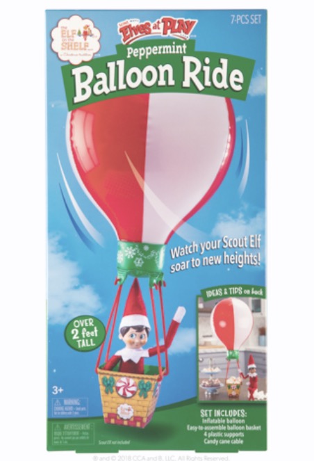 Elf on the Shelf Peppermint Balloon Ride