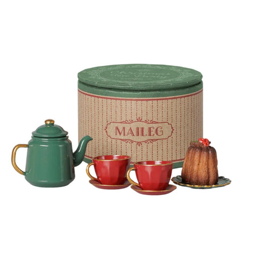 Maileg Christmas tea party, Mouse - Red/Green