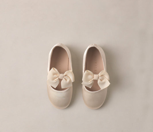 BOW BALLET FLATS PEARL