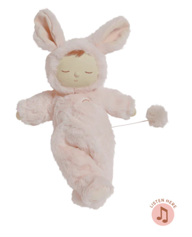 Lullaby Cozy Dinkum Bunny Moppet - Pink