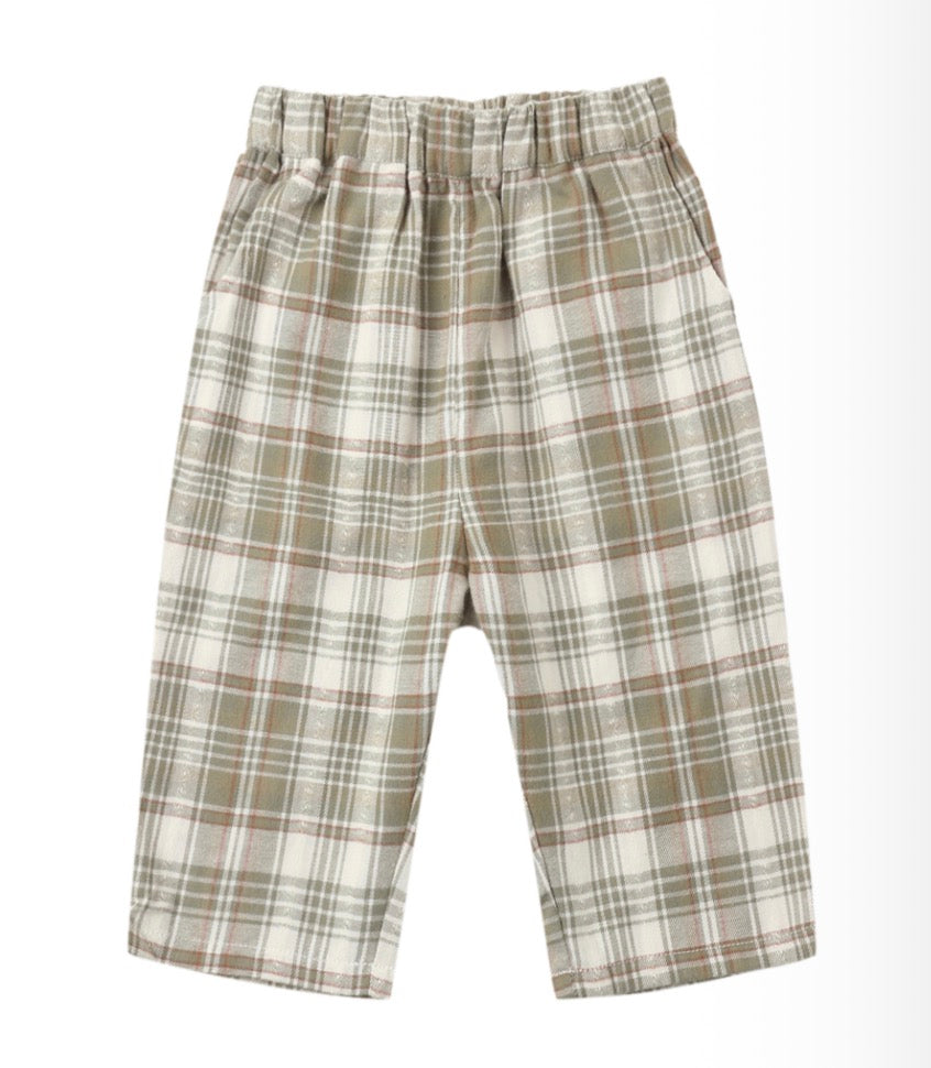 PALMER PANT OLIVE DOBBY PLAID