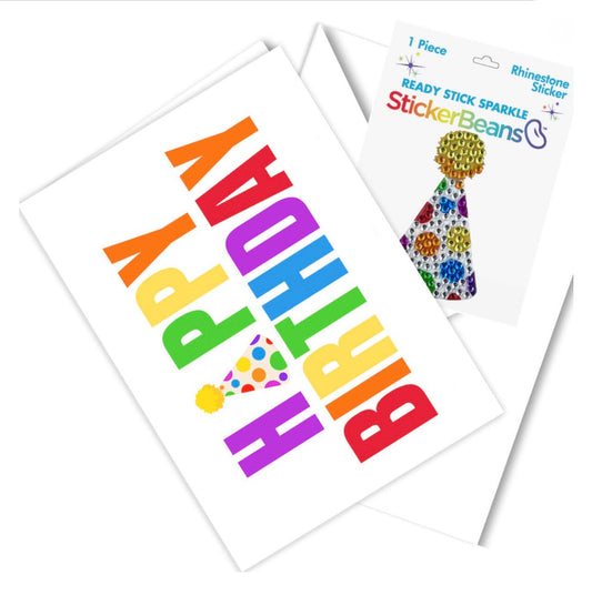 Happy Birthday Card & Sticker