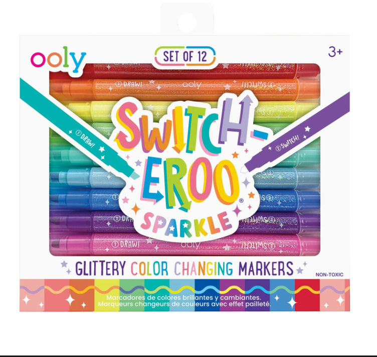 Switch-eroo!: Sparkle Glittery Color-Changing Markers