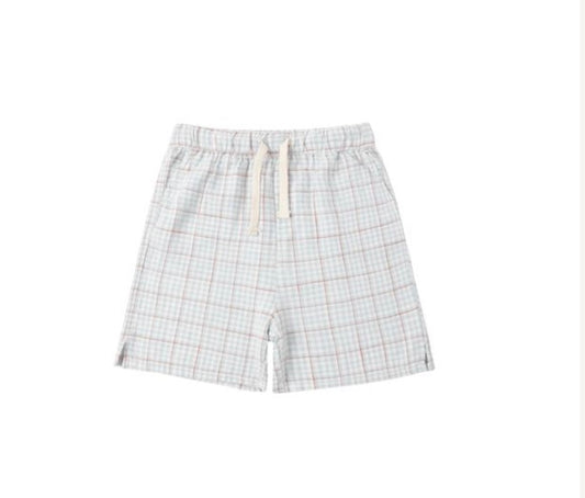 PERRY SHORT LIGHT BLUE PLAID