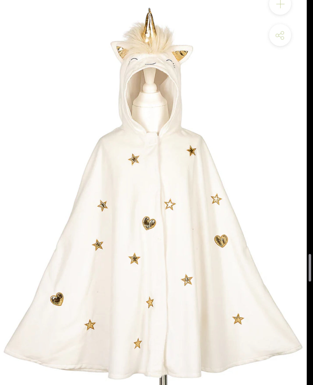 Dress Up -Unicorn cape (sz 4-8 yrs) pink or white