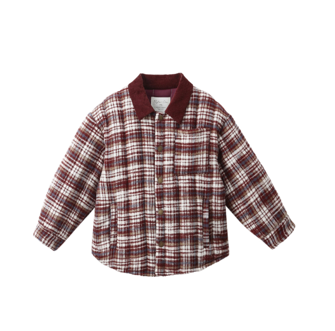 NASHVILLE QUILTED JACKET || BURGUNDY PLAID