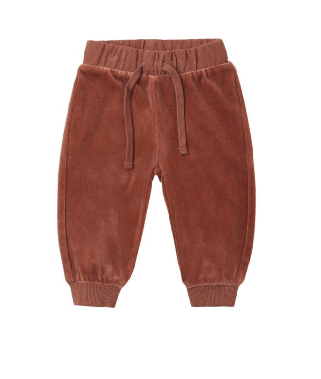 VELOUR RELAXED SWEATPANT REDWOOD