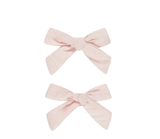 BOWS, SET OF 2 ||BLUSH