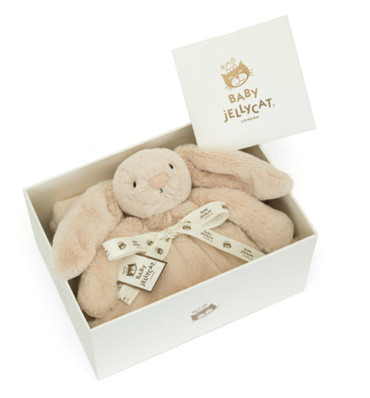 Jellycat Baby Bashful Luxe Bunny Willow Blankie  - Packaged (NEW & RECYCLED FIBERS)