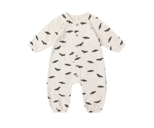 BATS WAFFLE LONG SLEEVE JUMPSUIT