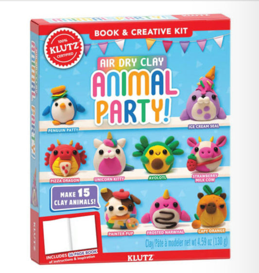 Air-Dry Clay Animal Party!