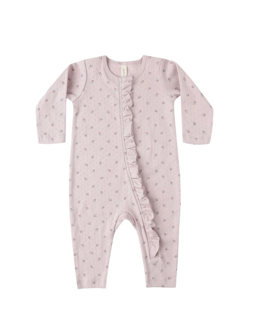 RUFFLE JUMPSUIT || LILAC DITSY