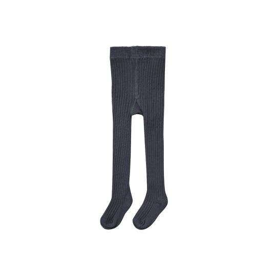 TIGHTS RIBBED || NAVY