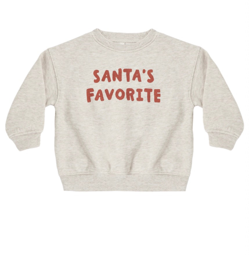 RELAXED SWEATSHIRT SANTA'S FAVORITE