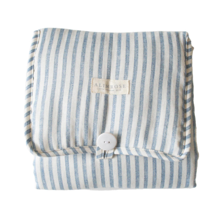Little Traveller Change Mat Chambray Stripe