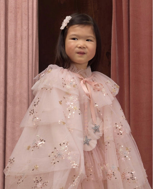 TULLE CAPE PINK