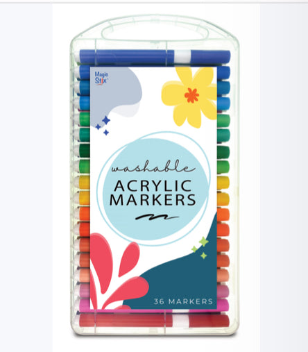 Magic Stix Washable Acrylic Markers 36 pk