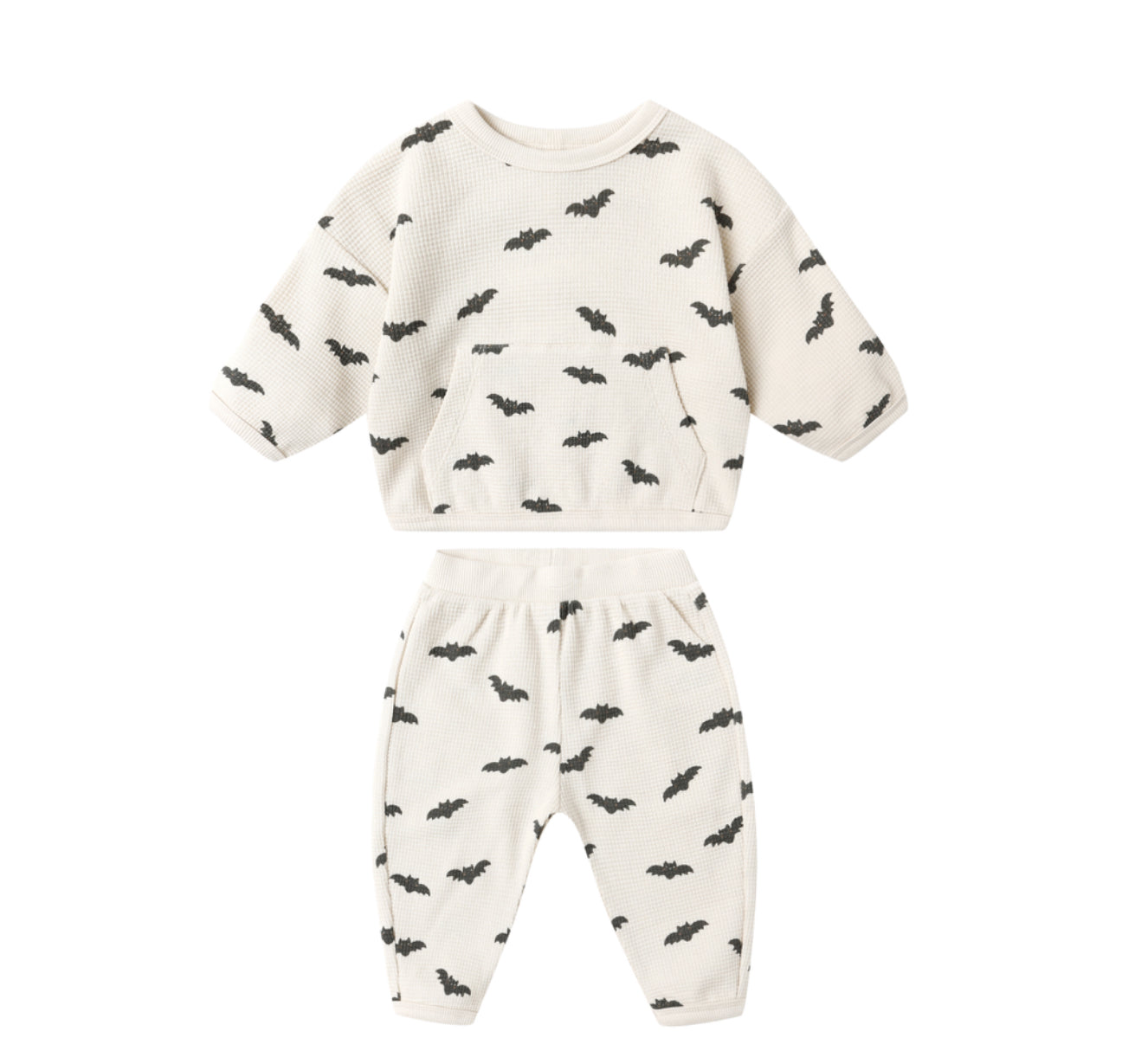 BATS WAFFLE SLOUCH SET