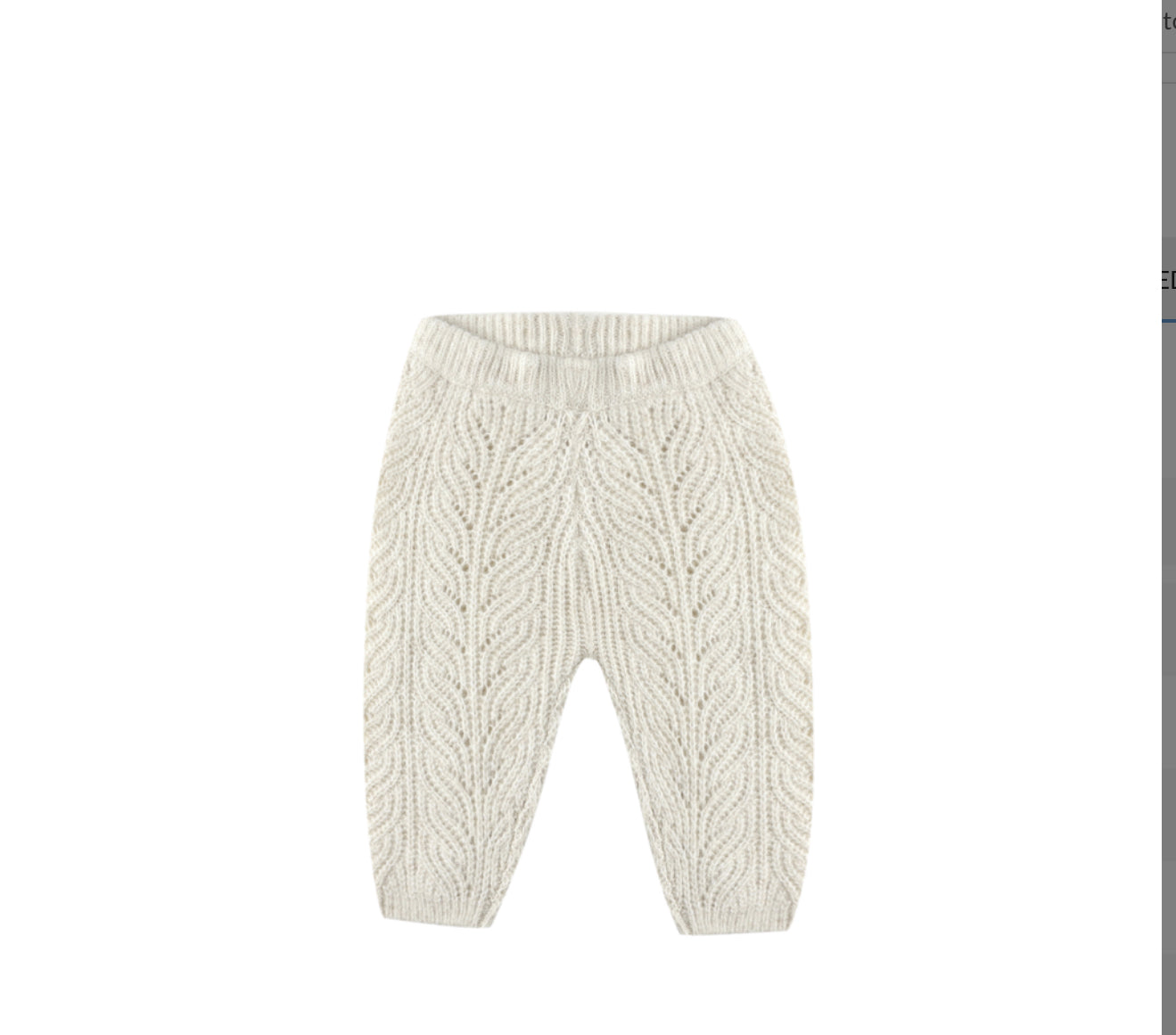 HEATHERED OATMEAL KNIT PANT