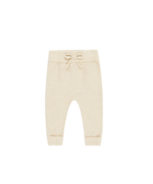 Knit Cardigan || Pant Set Heathered Natural