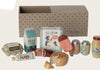 Miniature grocery boxes