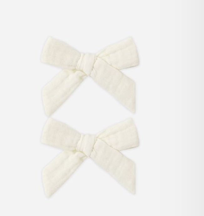 BOWS, SET OF 2 IVORY SS26