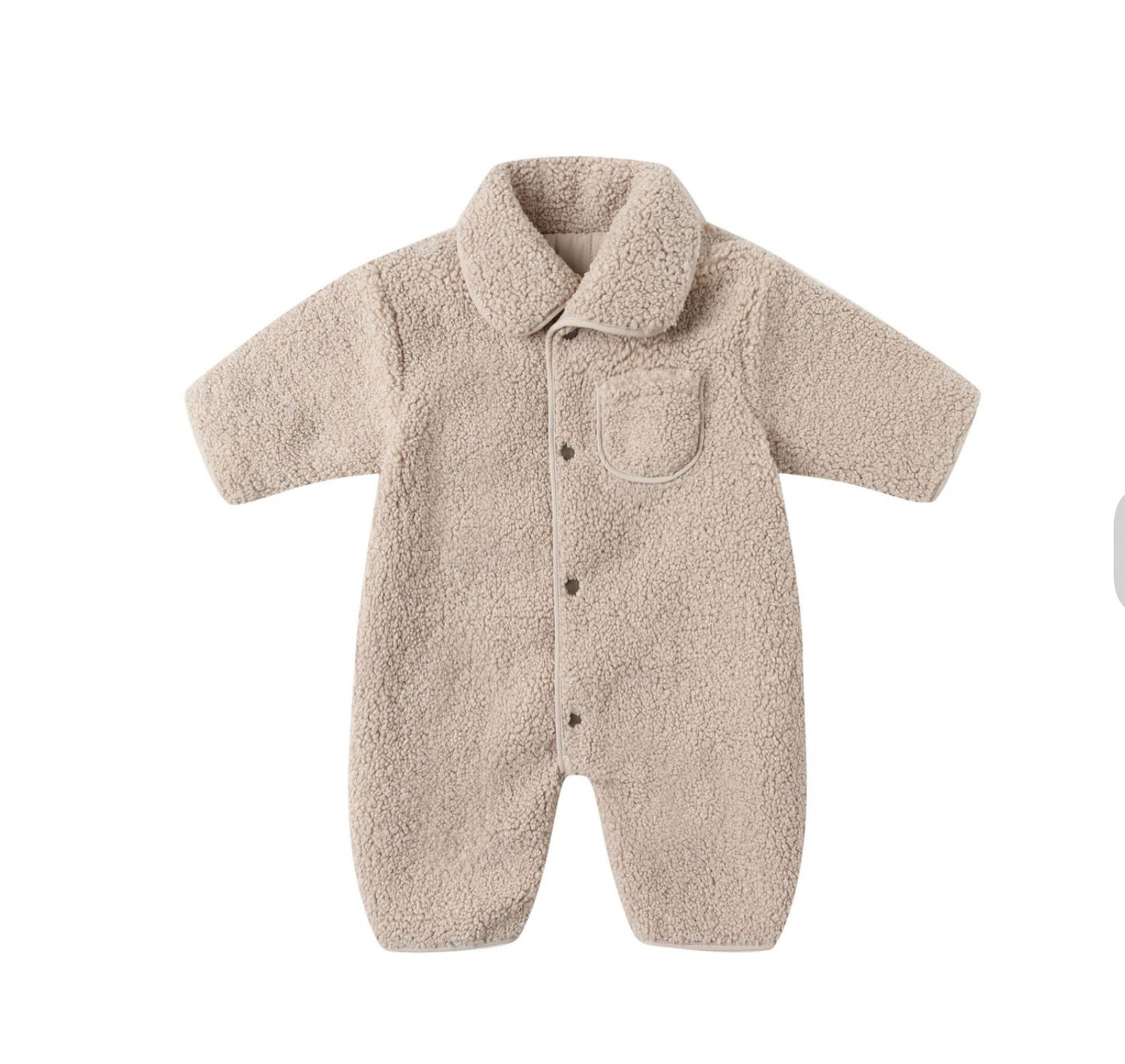 SHEARLING JUMPSUIT || OAT