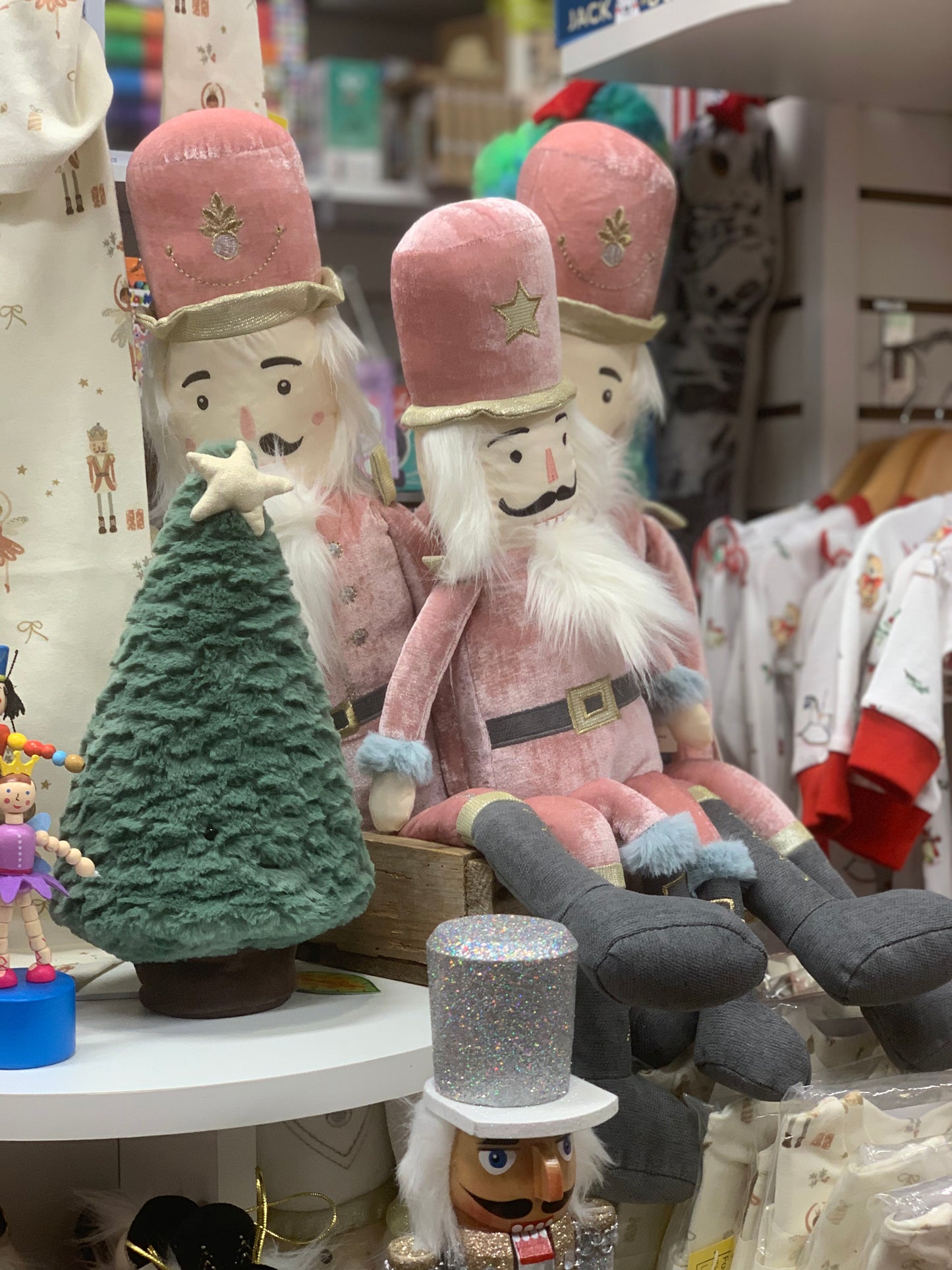 Large Pink Nutcracker Shelf Sitter