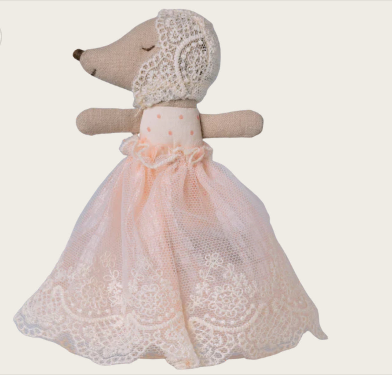 Baby mouse in gown - Powder