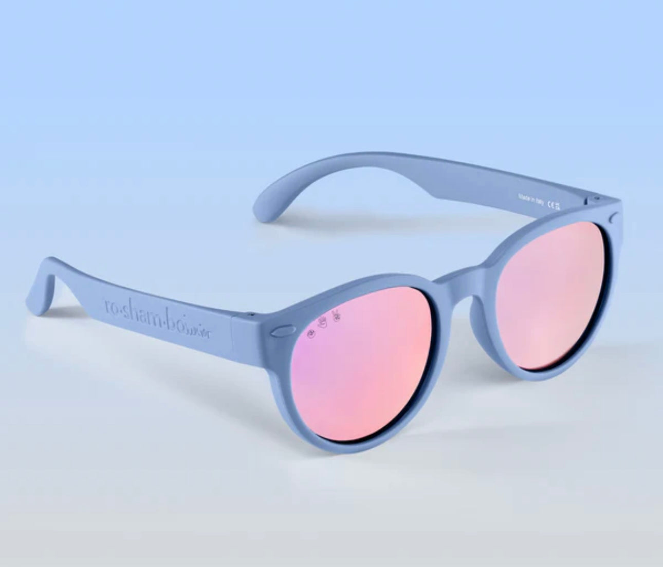 Cloudy Blue Sunglasses: Toddler (Ages 2-4) / Grey Polarized Lens