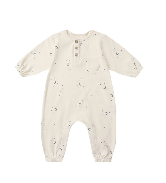 MOONS LONG SLEEVE POCKET JUMPSUIT