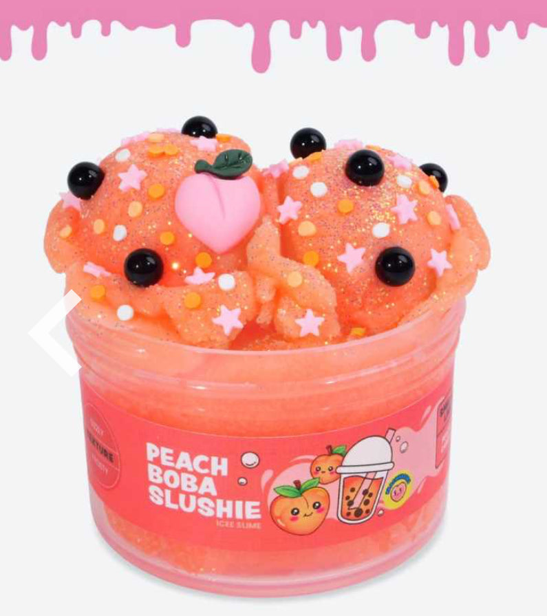 Peach Boba Slushie
